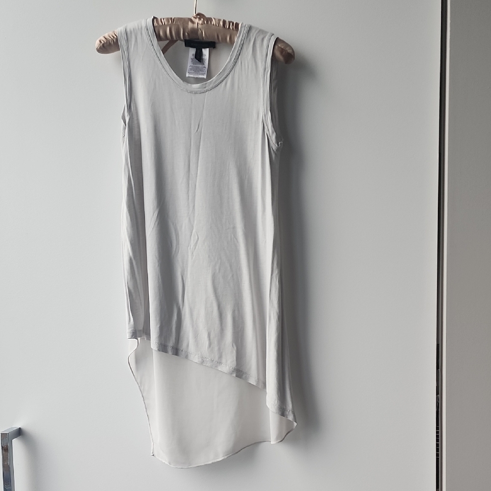 BCBGMaxAzria Lightweight Flowy Asymmetrical Tank Top